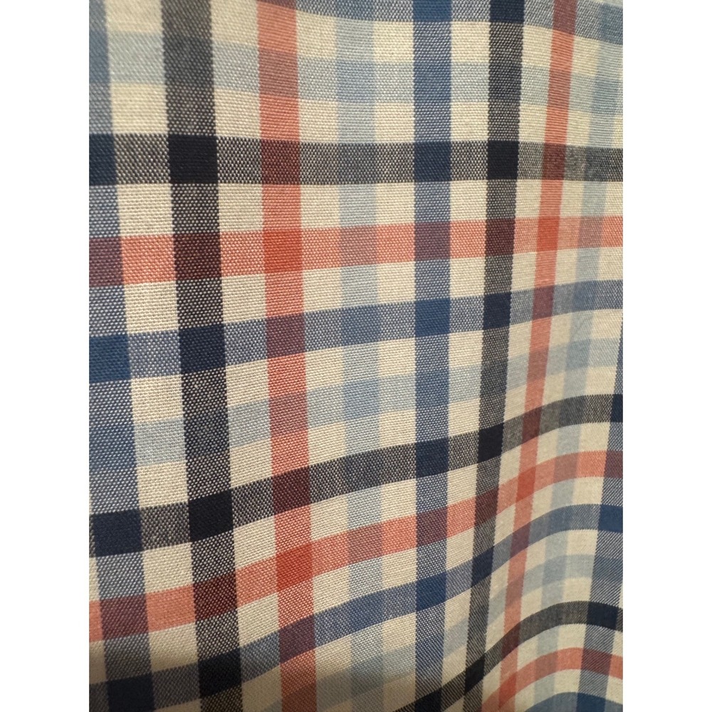 LL Bean Mens XXL NWOT Traditional Fit Plaid Button Down Shirt Blue Red‎ White - Picture 6 of 8